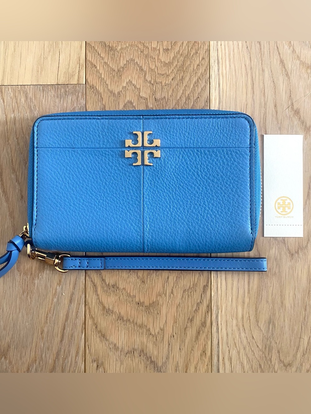 Tory Burch Ivy Smartphone Wristlet Montego Blue 44734 0218
